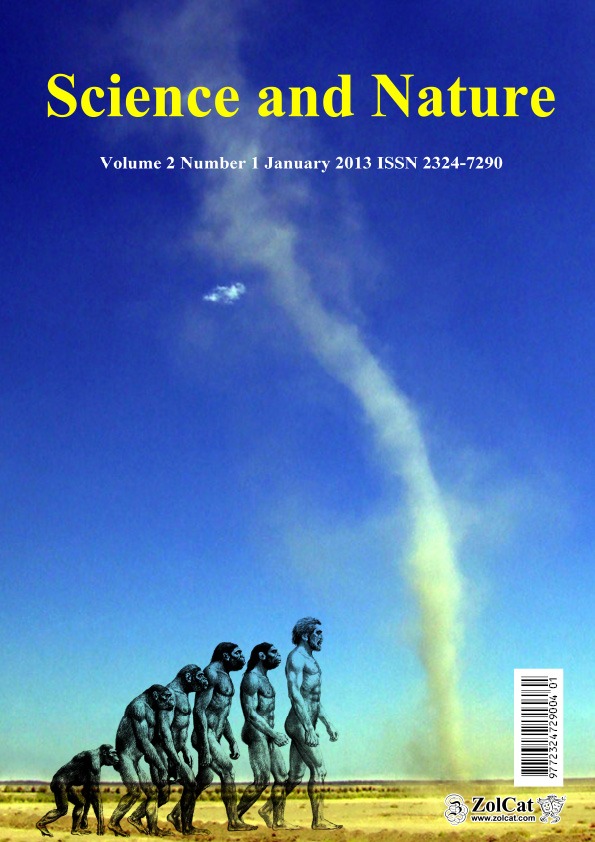 Historical Science and Nature Volume 2 Number 1 cover, January 2013